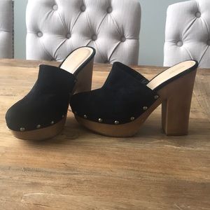 Suede Clogs!